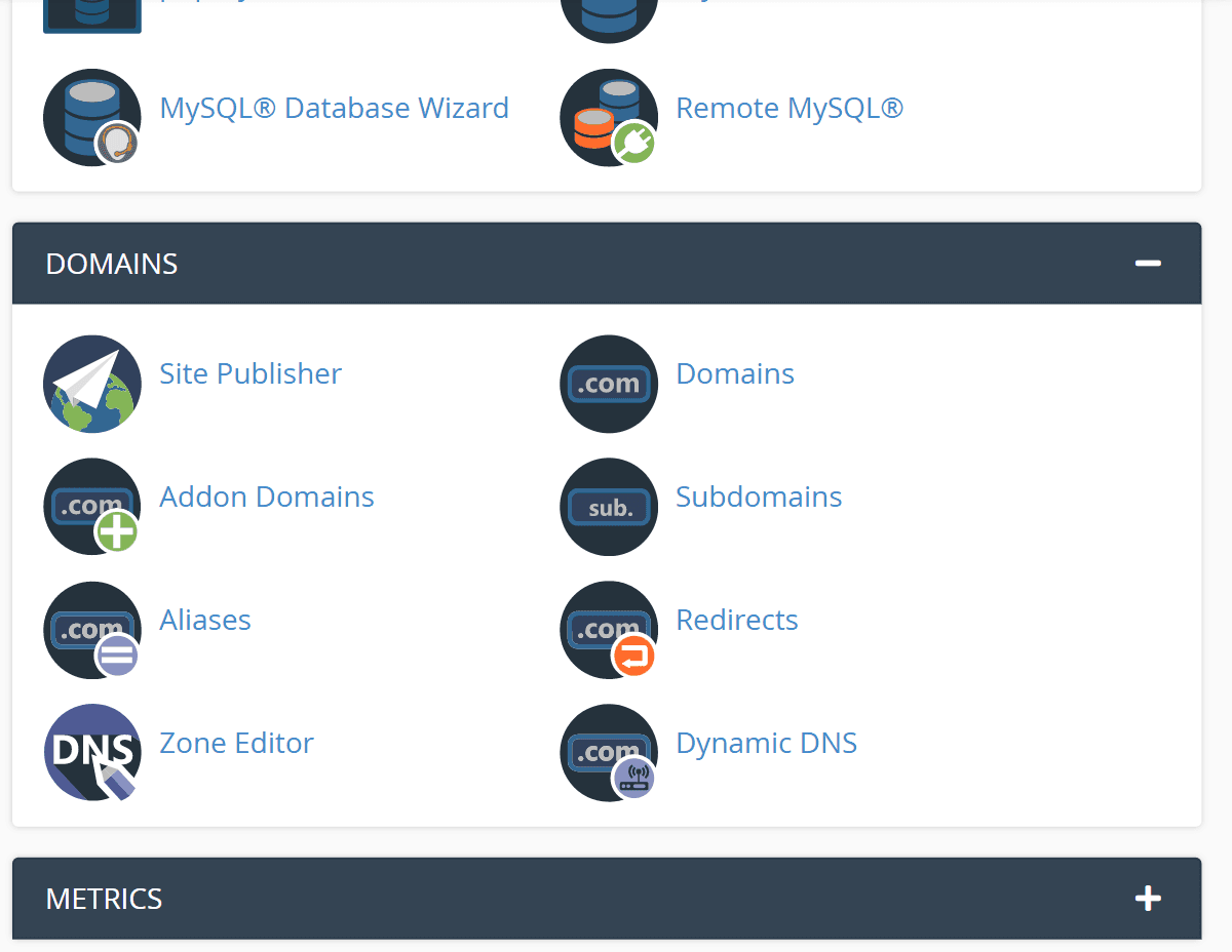 show subdomain